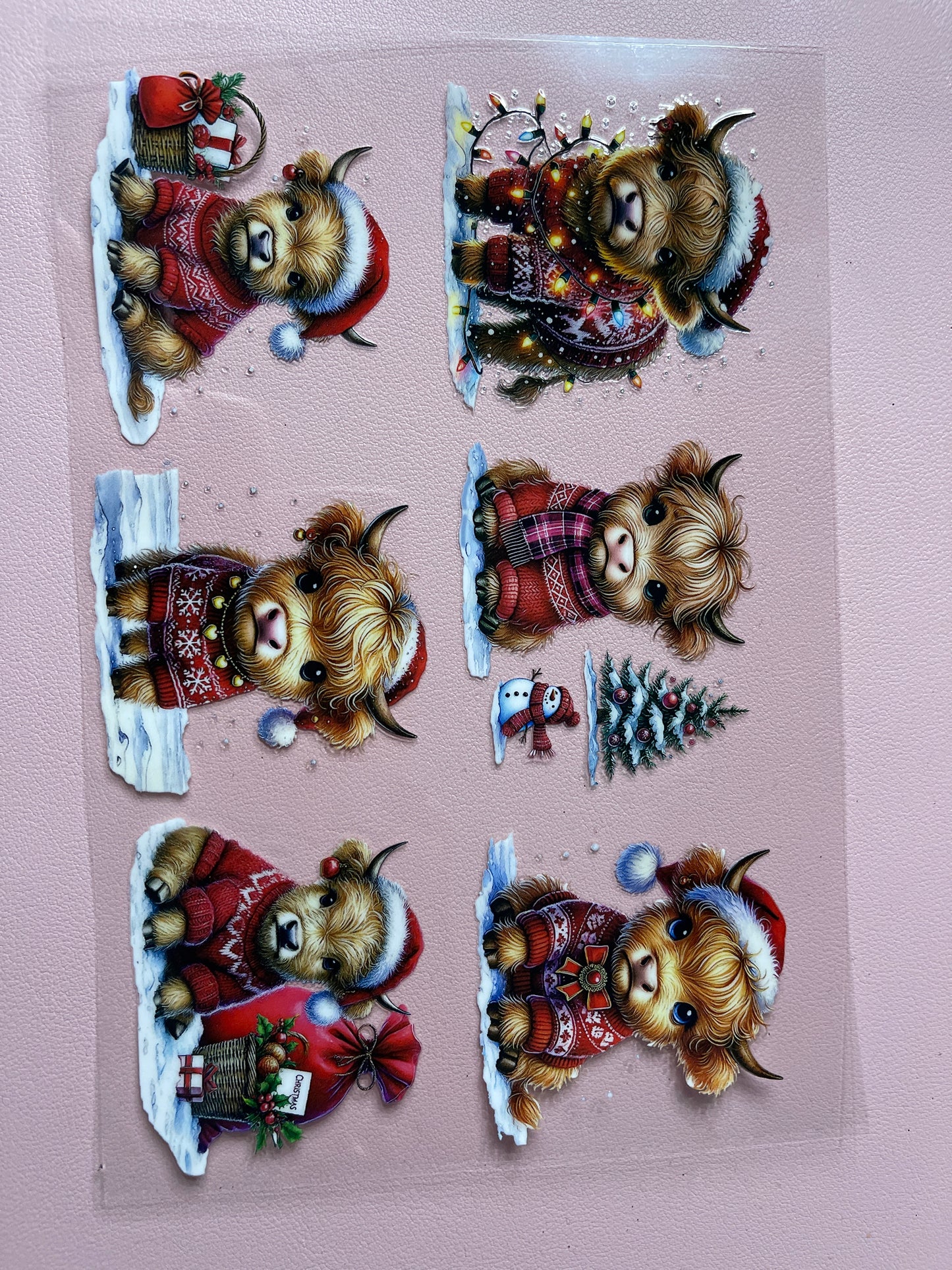 Highland Christmas Decal