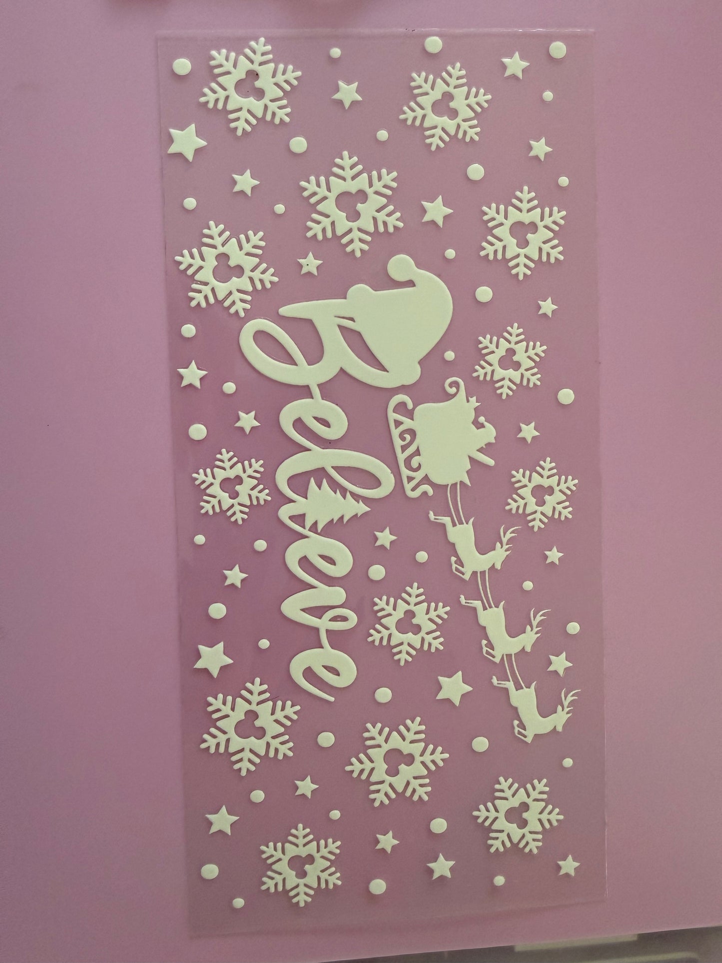 Believe Christmas Decal