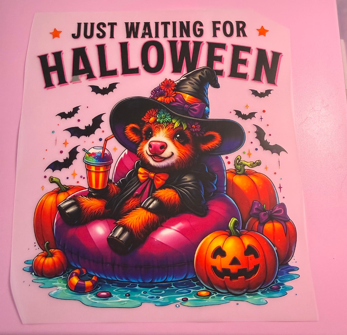 Just Waiting for Halloween Decal