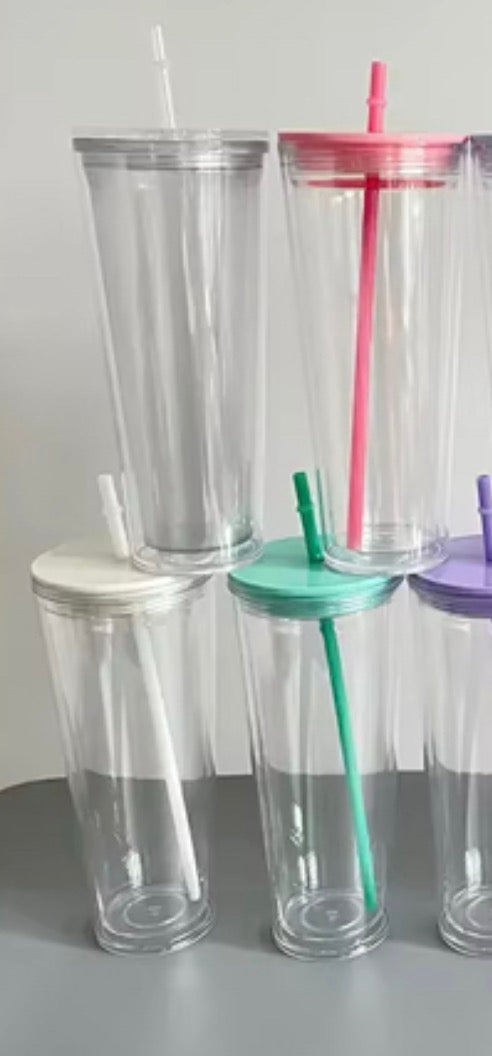 24 oz GLOW Acylic Plastic Tumbler