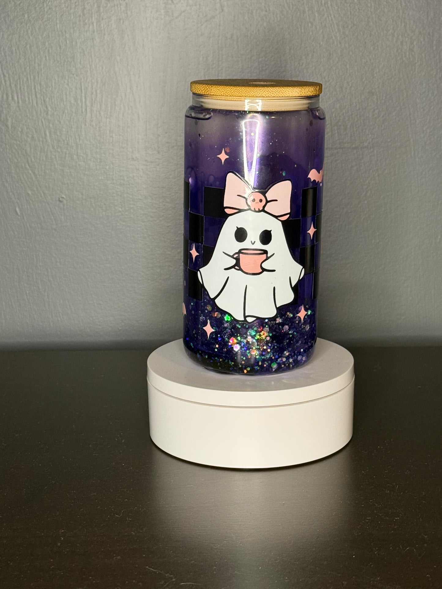 Purple Ghost Tumbler