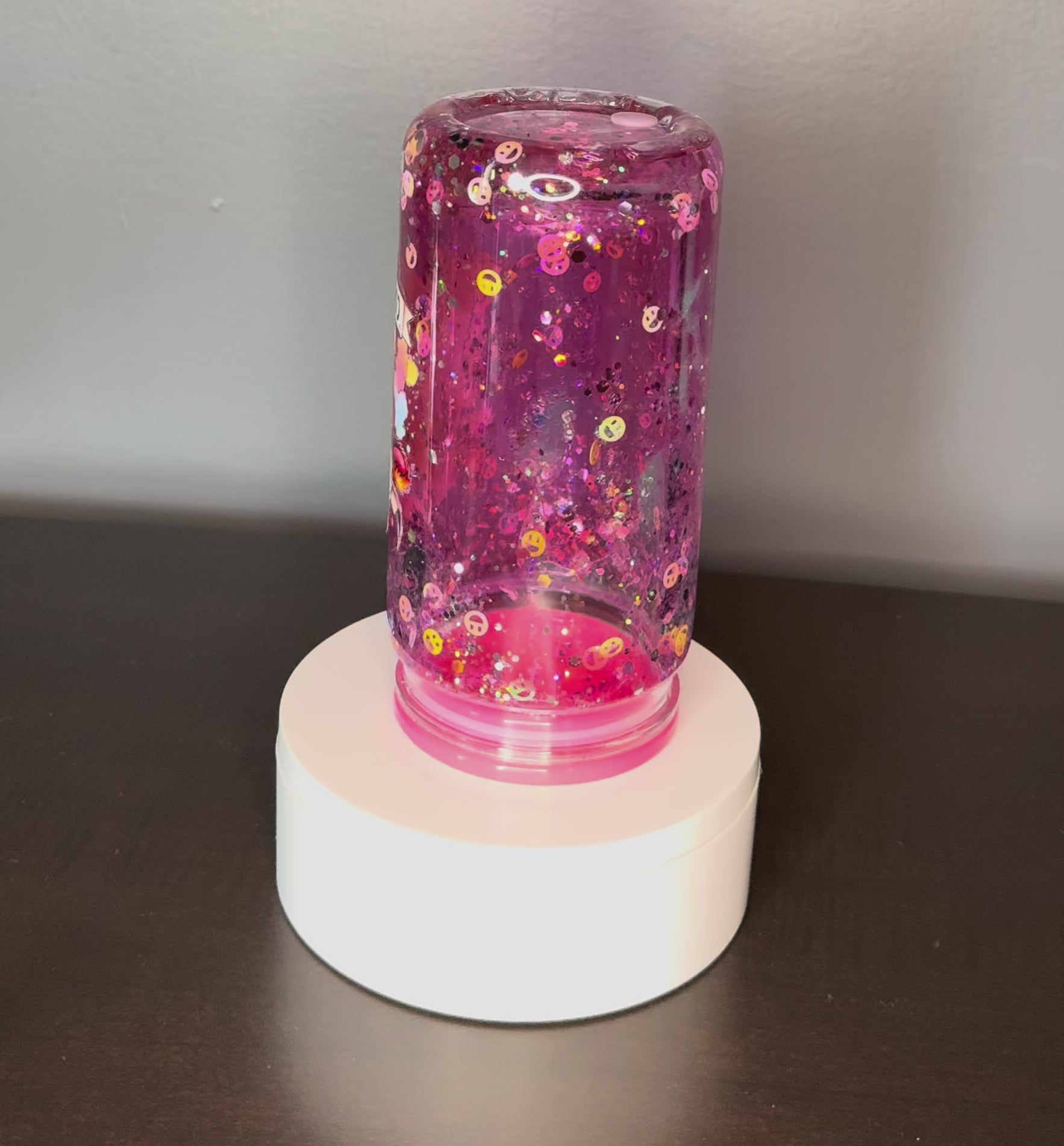 Pink Coffee Cow Lava Drip Tumbler